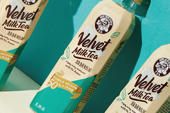 金車伯朗絲絨奶茶 產品包裝設計